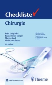 Die 11. Auflage der "Checkliste Chirurgie" von Thieme.